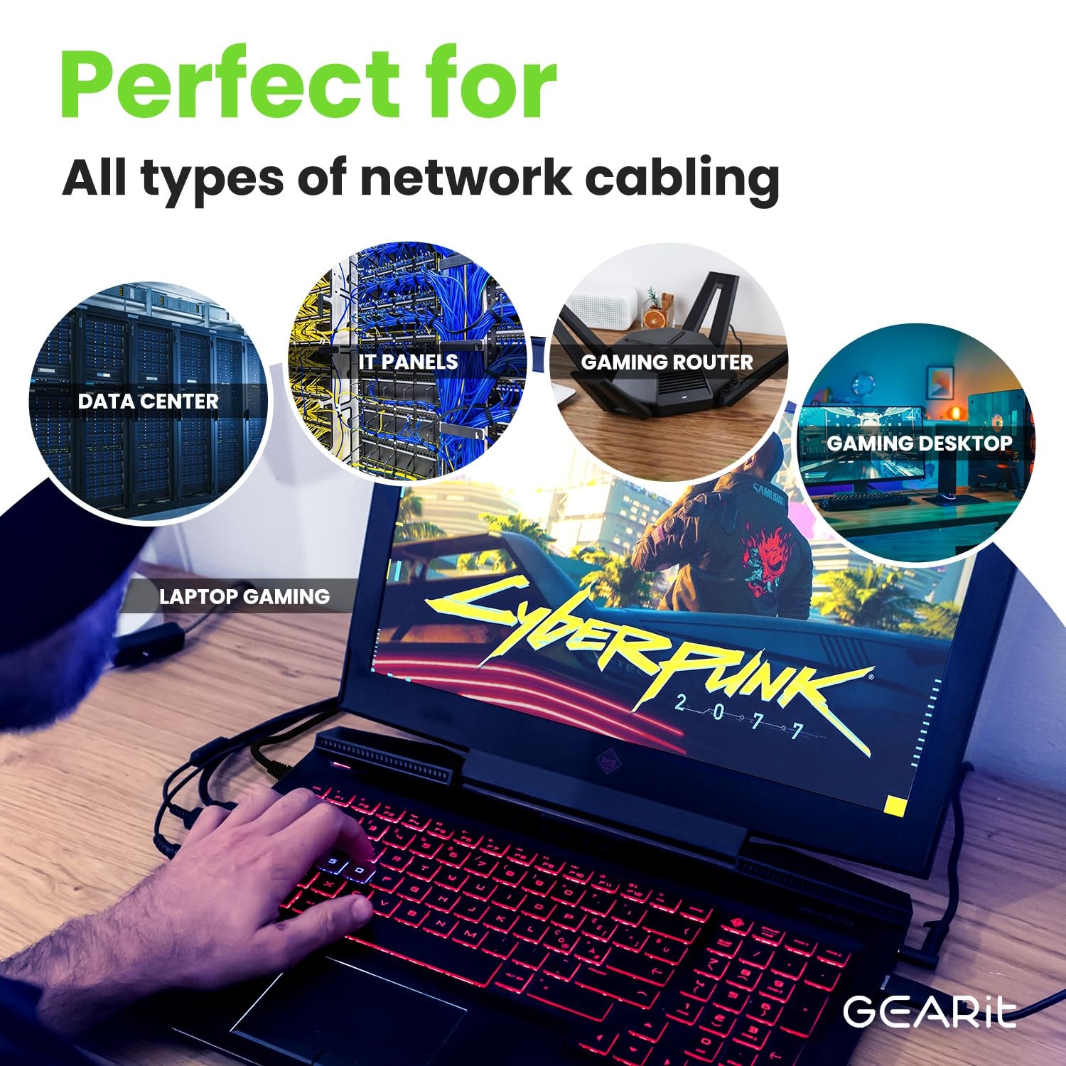 Cat 6 Ethernet Patch Cable 3 ft Black (10 Pack) Cat6 Patch Cables 3ft Black/E…
