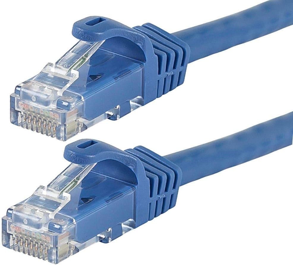 7ft Cat5e Ethernet Patch Cable – Snagless Design, 24AWG Copper Wiring