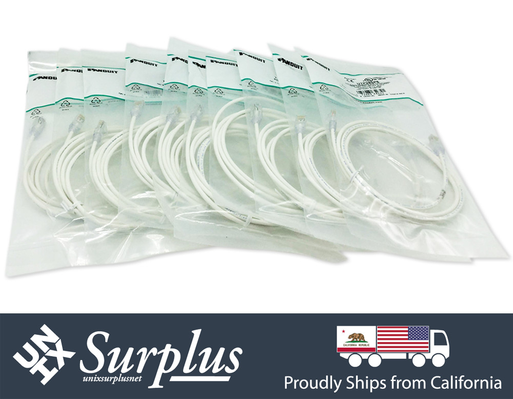 New 10-100 Lot Slim Panduit Cat6 6ft-9ft Network Patch Cable / Cord RJ45 UTP LAN