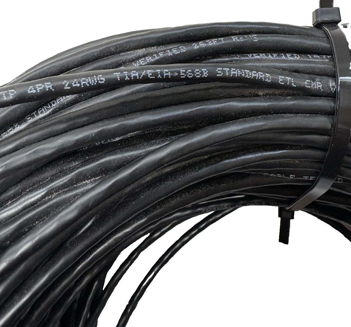 CATEGORY 5E CABLE EIA/TIA 568B 8C 24AWG TESTED TO 350 MHZ 440 FT