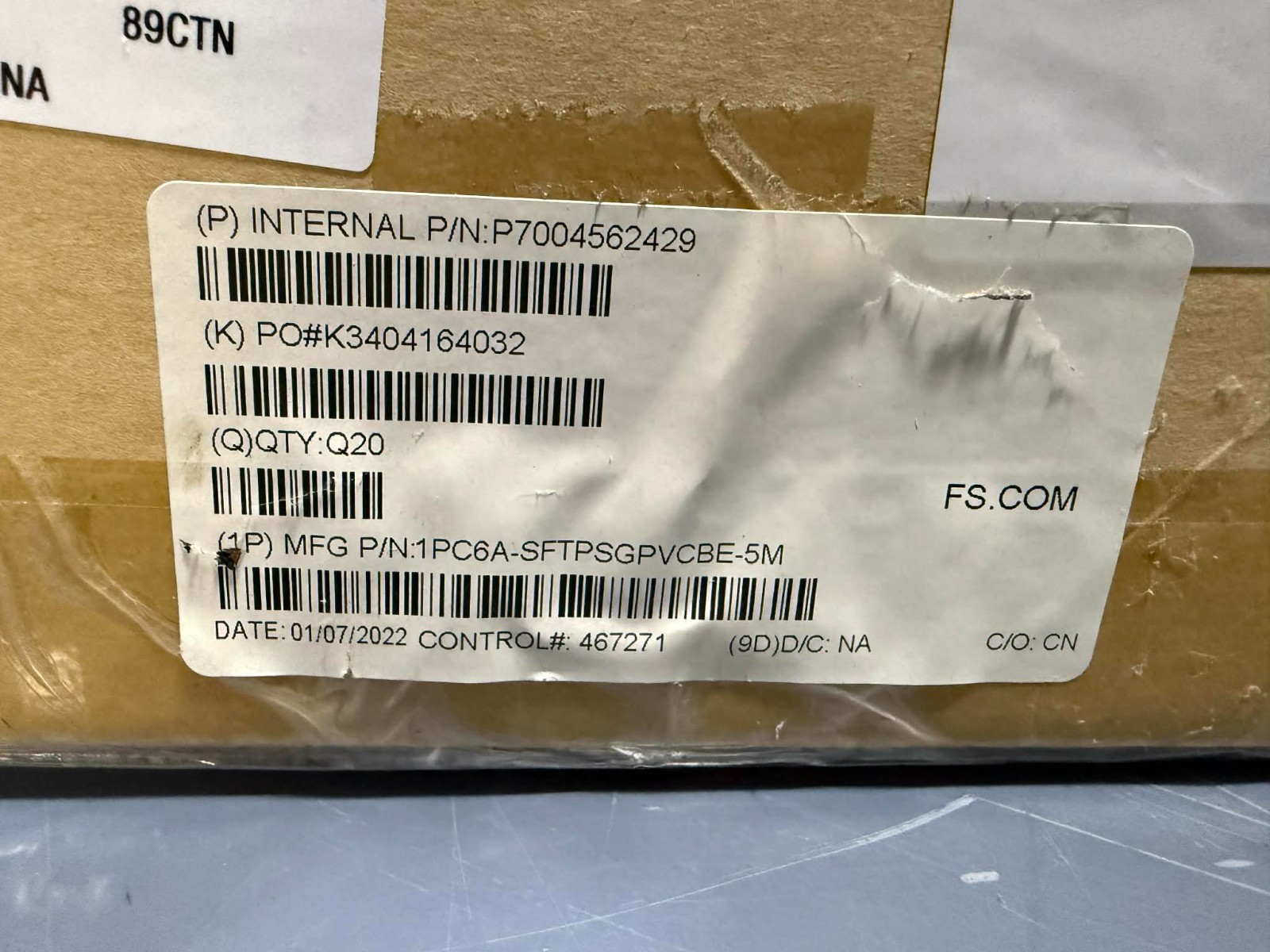 Lot 20 FS 16ft 5m Cat6a 26AWG Snagles Shield SFTP 10Gb PoE++ Network Patch Cable