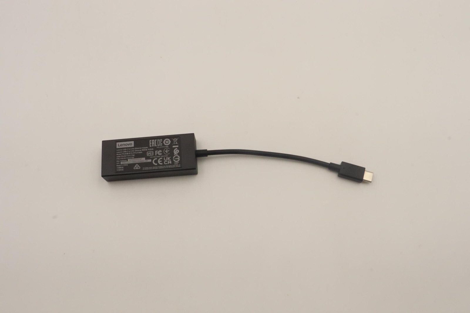 Lenovo Cable USB-C to 2.5G Ethernet Adapter FRU 5C11H17797