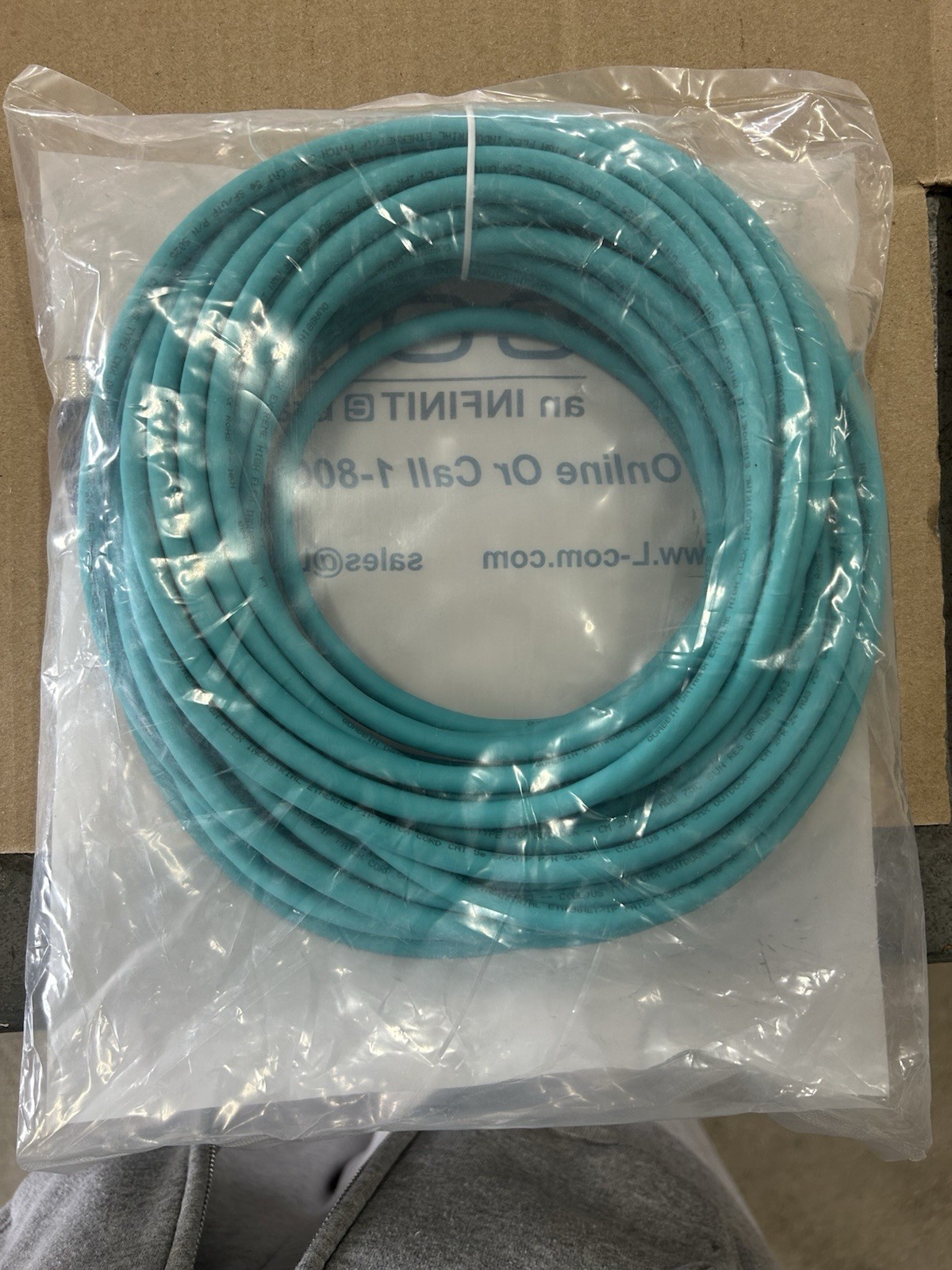 L-com TRG506-T4T-15M 15M Blue RJ-45 Ethernet Cable RoHS Compliant
