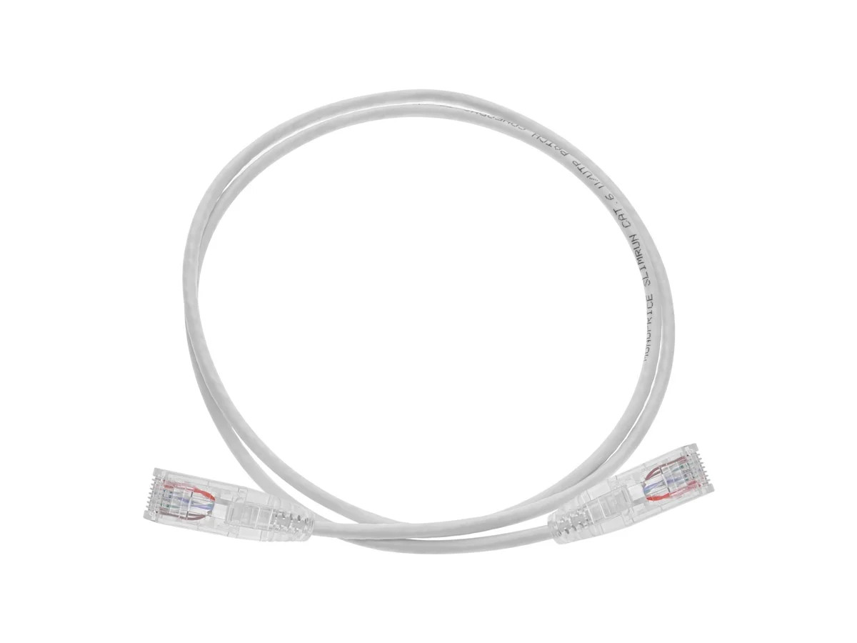 Monoprice Cat6 Ethernet Patch Cable – 3 feet – White | Snagless RJ45 Stranded