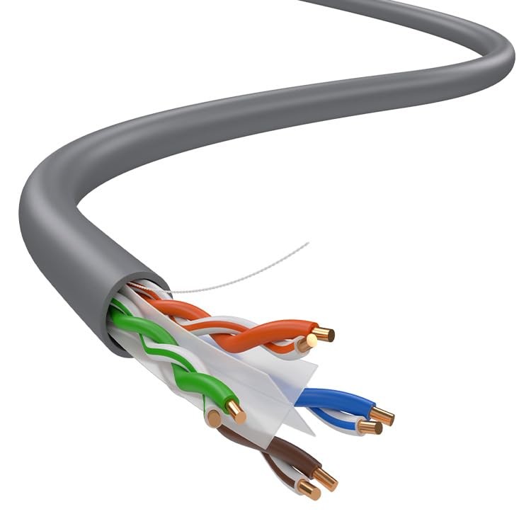 Dripstone Cat6 1000-Feet UTP Solid Cable 23AWG LAN Network Ethernet RJ45 Wire, G