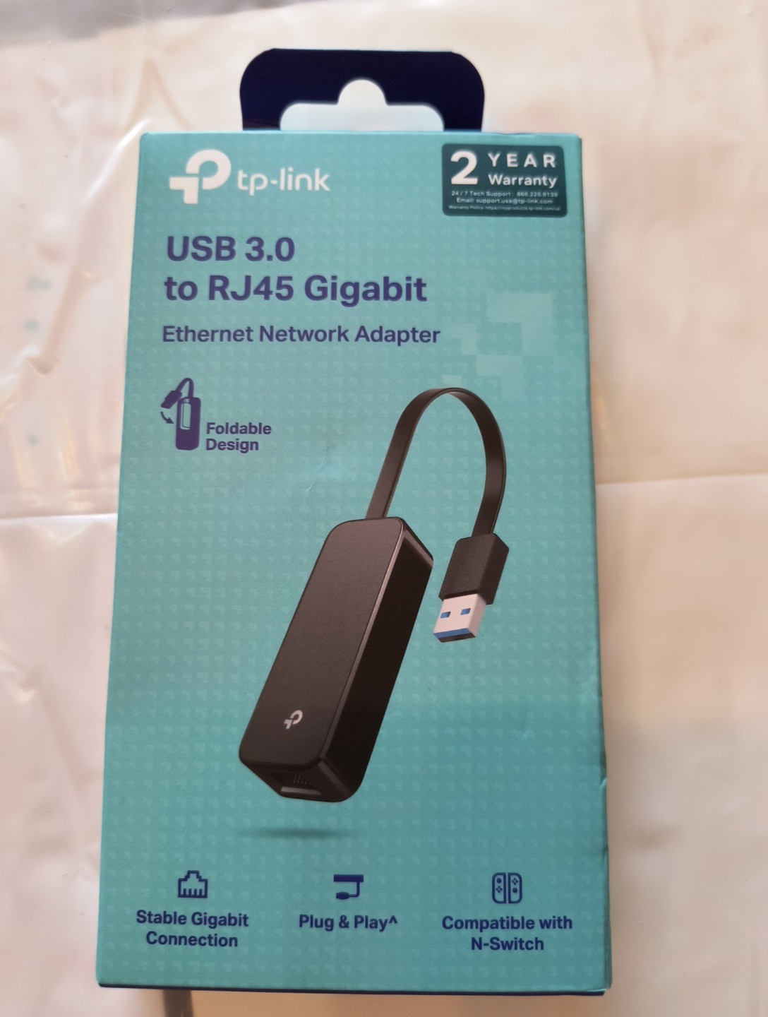 TP-Link USB 3.0 to RJ45 Gigabit Ethernet Network Adapter New