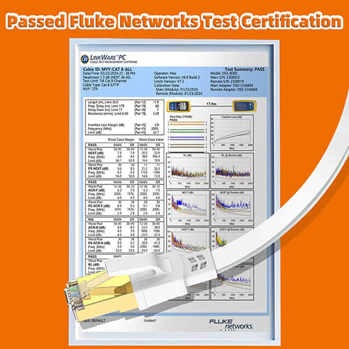 40Gbps 2000MHz Patch Cord Flat Lan Cord RJ45 CAT8 Ethernet Cable for PS5 Laptop