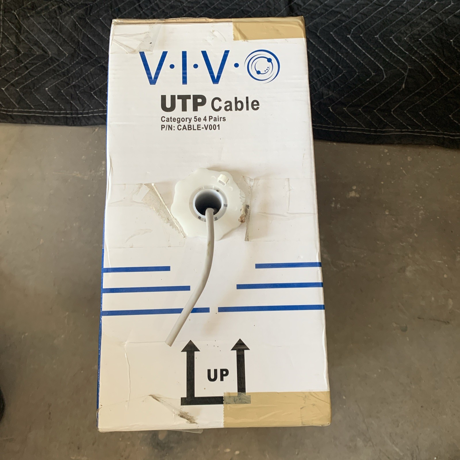VIVO 1000ft bulk Cat5e LAN Ethernet Cable UTP Cat-5e Waterproof Outdoor Burial