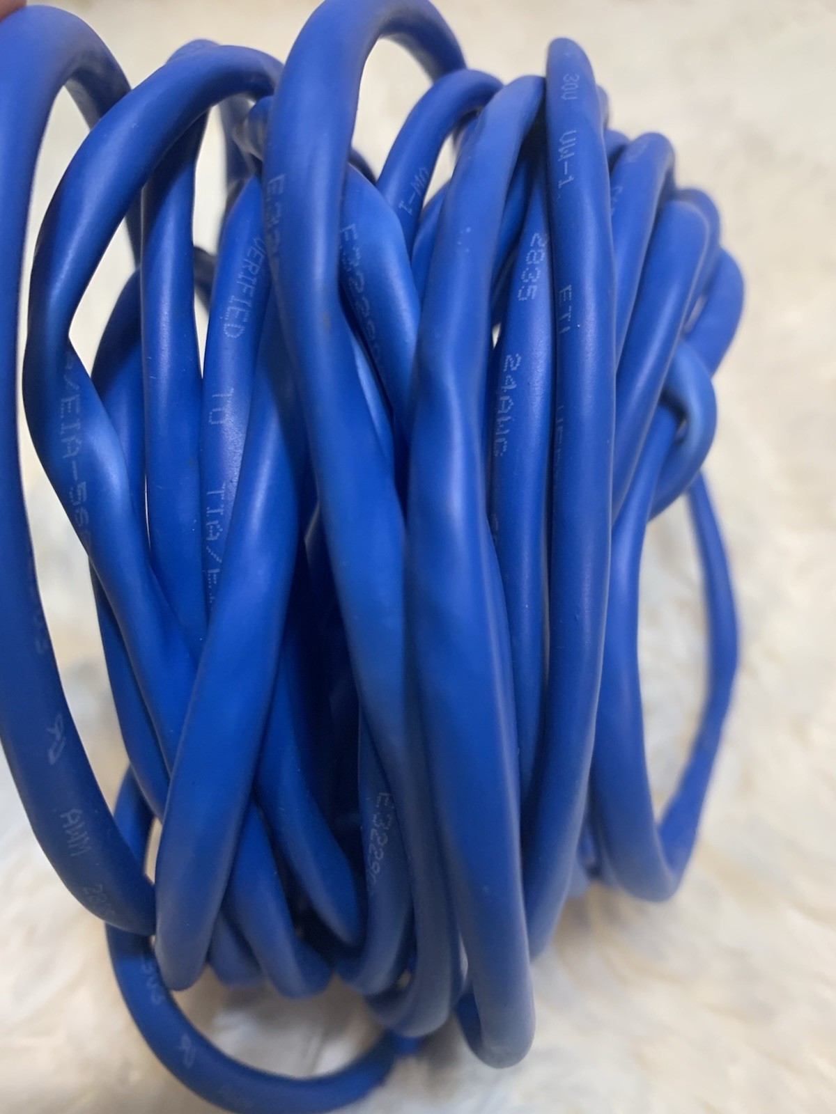 Cat 5e 10ft Ethernet Patch Cable RJ-45 to RJ-45 Blue Universal