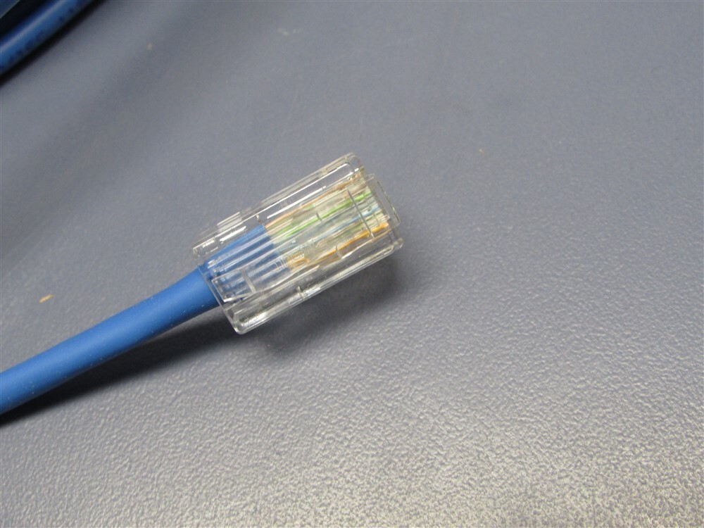 Lot of 5 Belden Wire 24/4P CAT5E DataTwist Patch Network Cable Blue/100ft