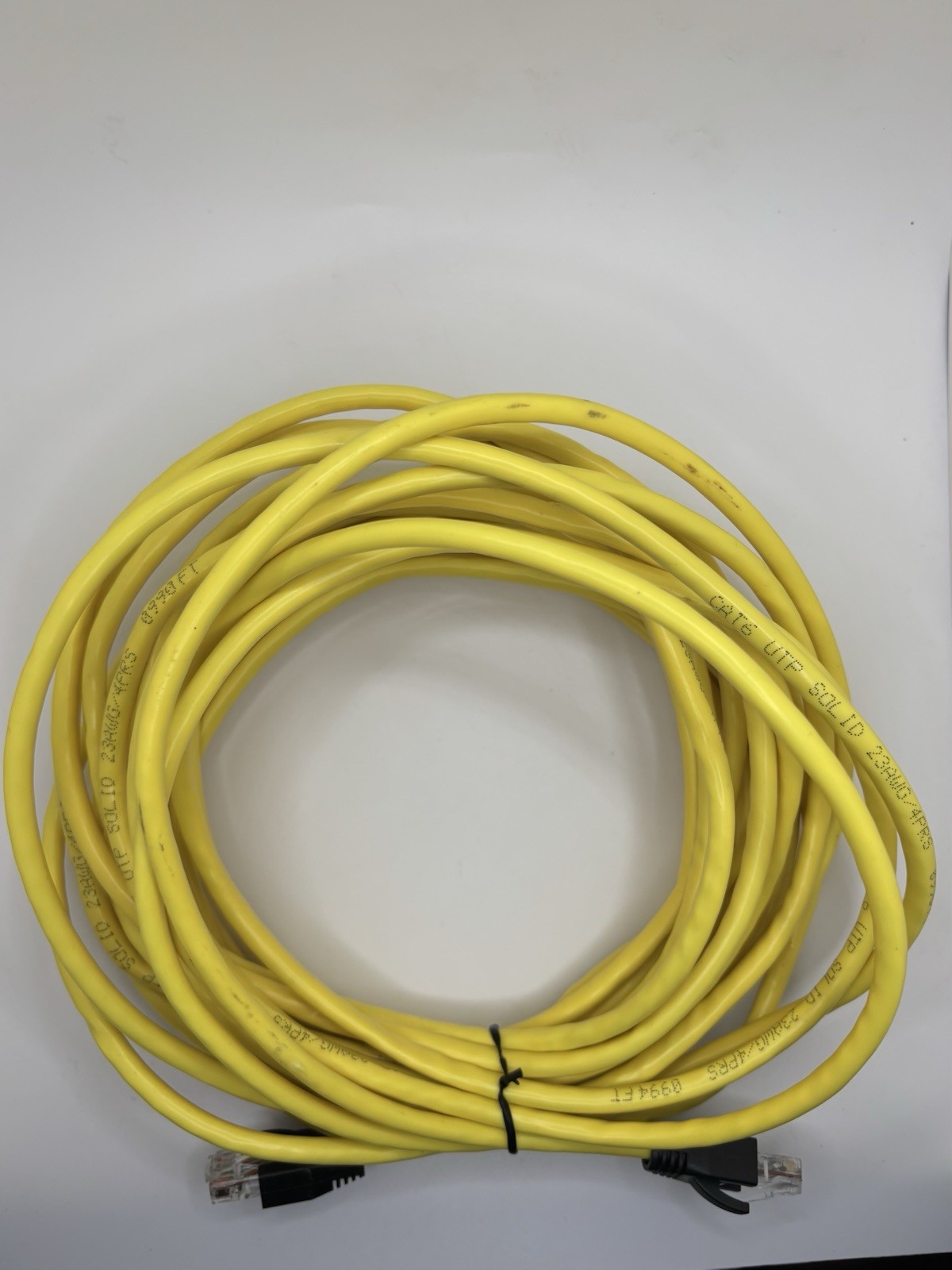 LOT Custom Sizes Cat6 23awg Outdoor UTP Ethernet Cable solid copper w/ RJ45 ends