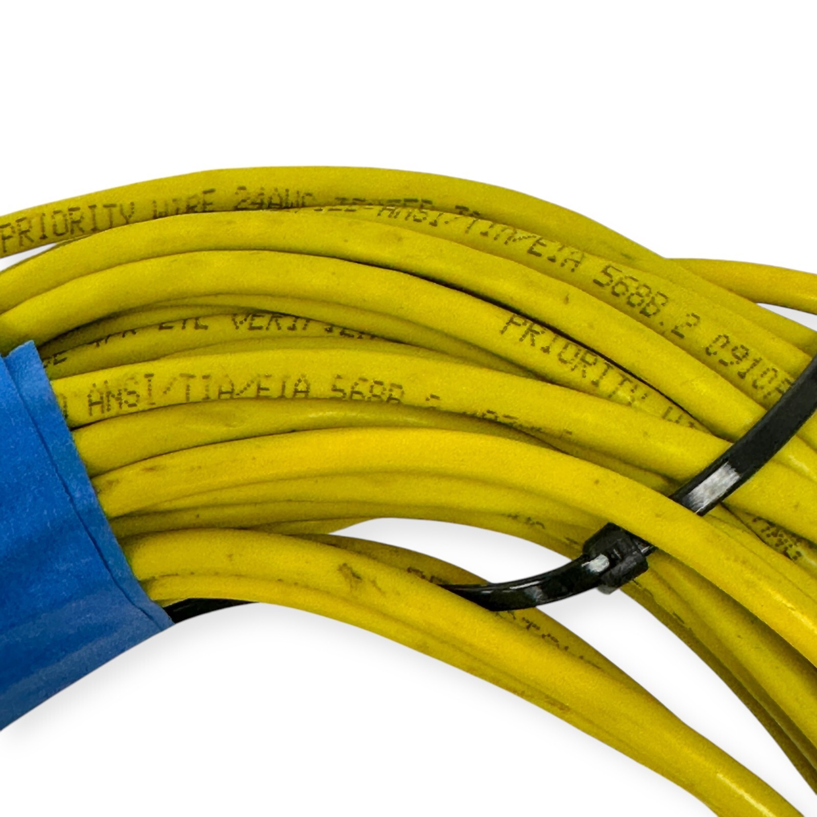 Ethernet CAT to 4 Position Female Cable Yellow 4PR FTL Verified ANSI TIA EIA