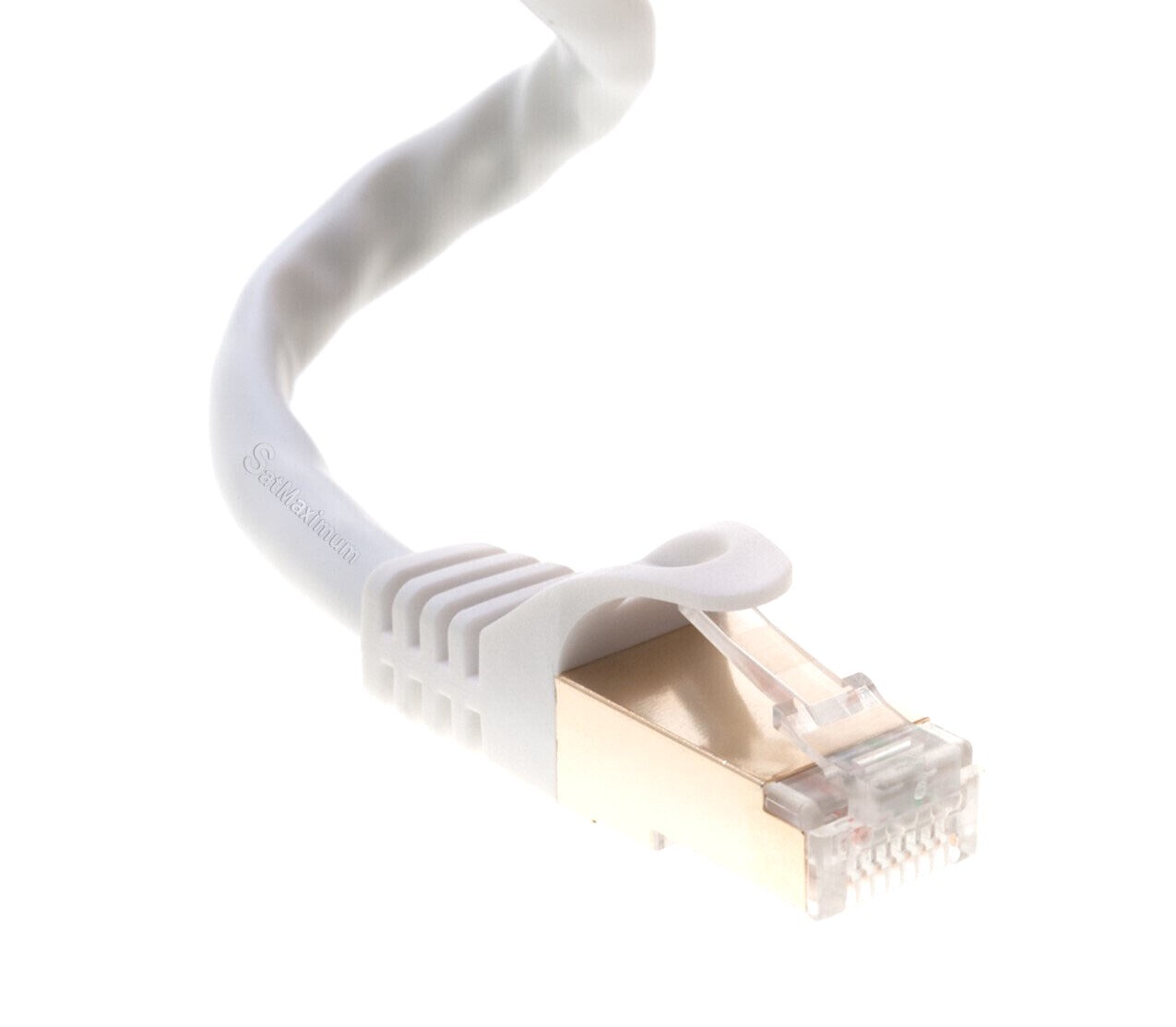 Cat7 S/FTP Ethernet Patch Cable High-Speed 600MHz White 6FT- 25FT Multi Pack LOT
