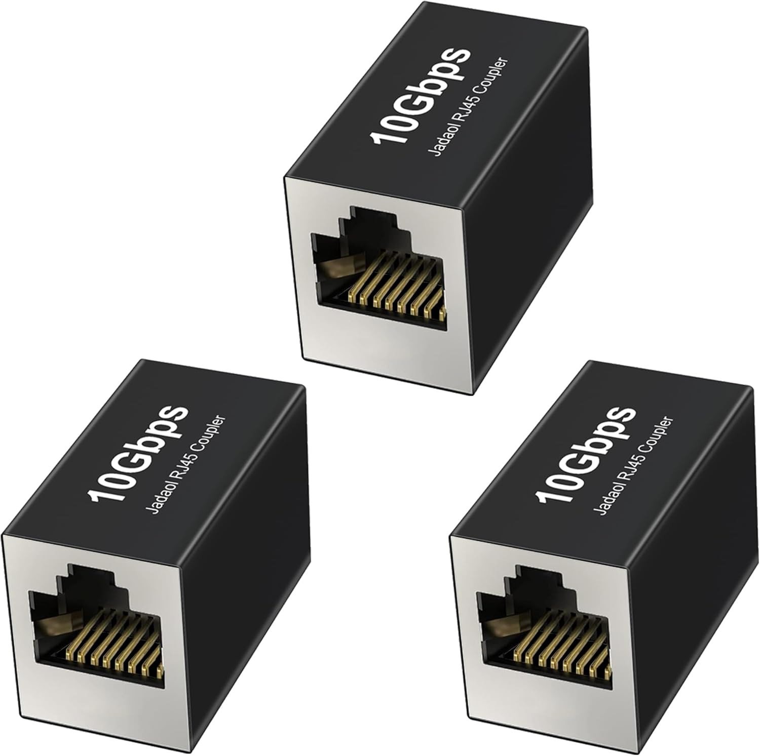 [UL Listed] RJ45 Coupler 10Gbps Shielded, Gold-Plated Contacts, Aluminum Alloy I