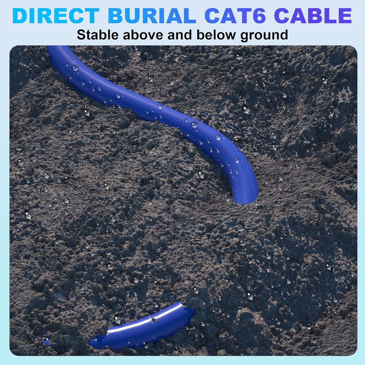 Cat 6 Outdoor Ethernet Cable Bulk 500Ft (30 RJ45), 23AWG Cat 6 Shielded Ethernet