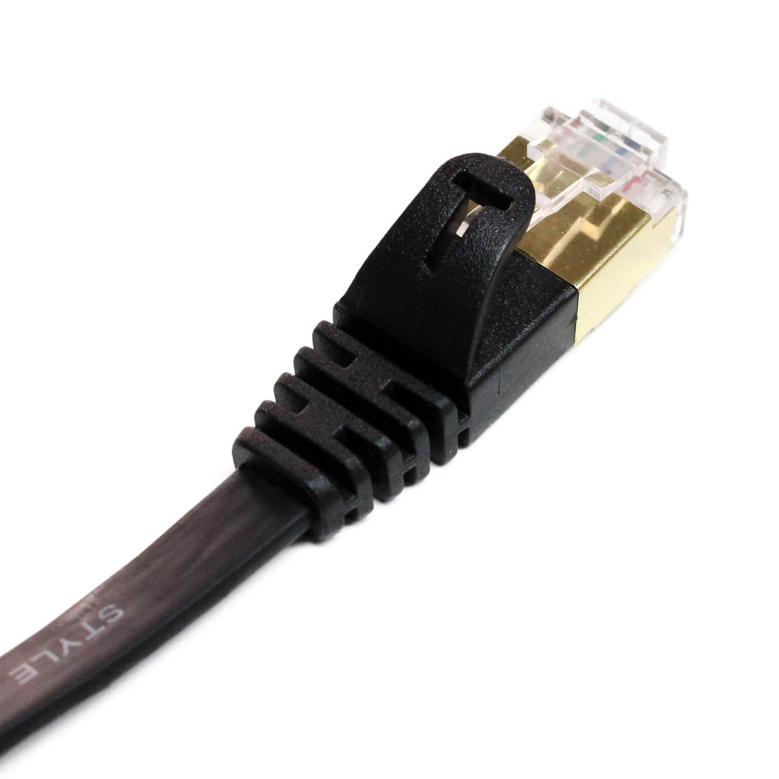 – 100FT – CAT7 10 Gigabit Ethernet Ultra Flat Patch Cable for Modem Router LA…