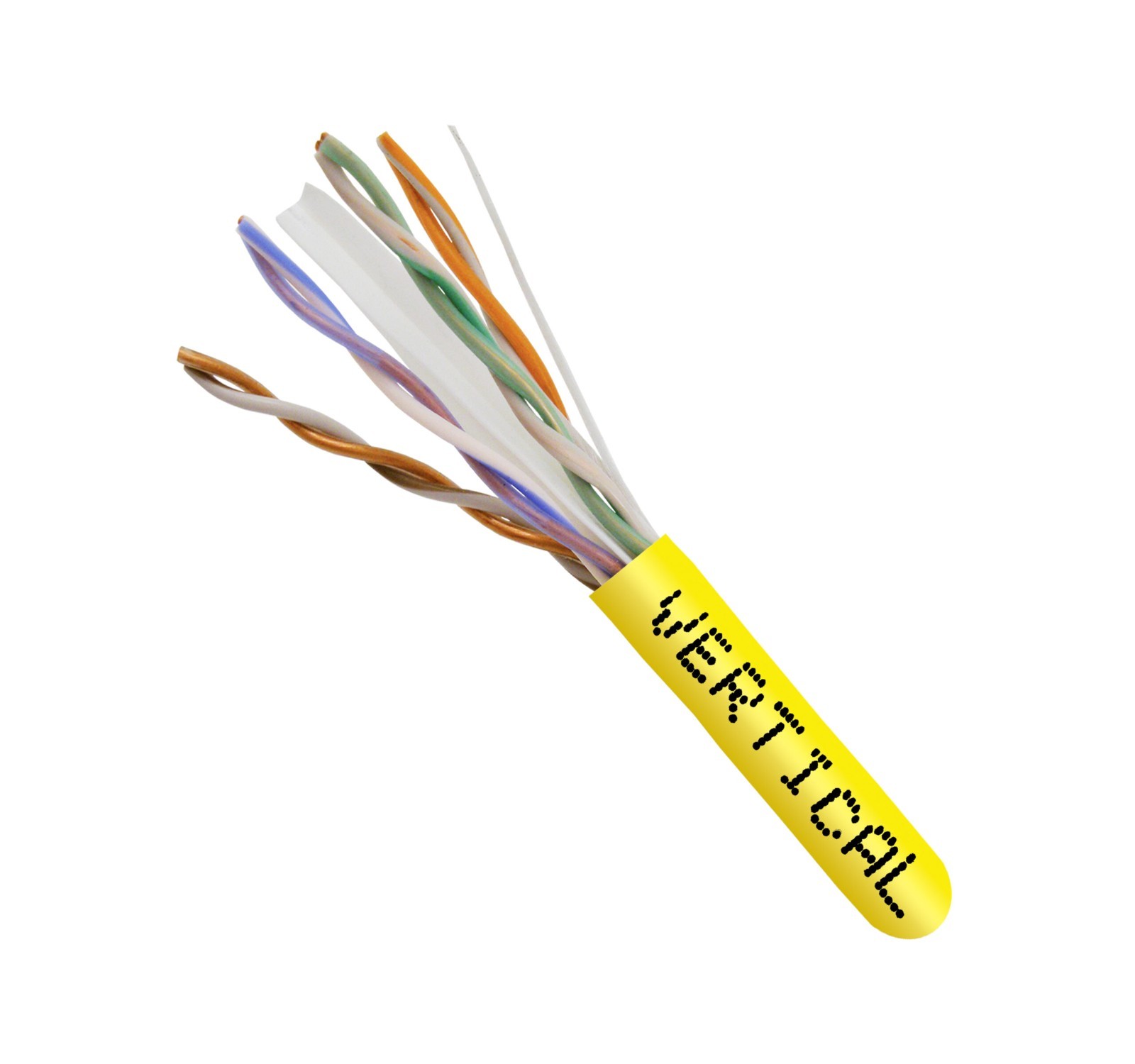 1000ft Bulk CAT6 23AWG UTP Bare Copper Unshielded 550MHz Ethernet Cable – Yellow