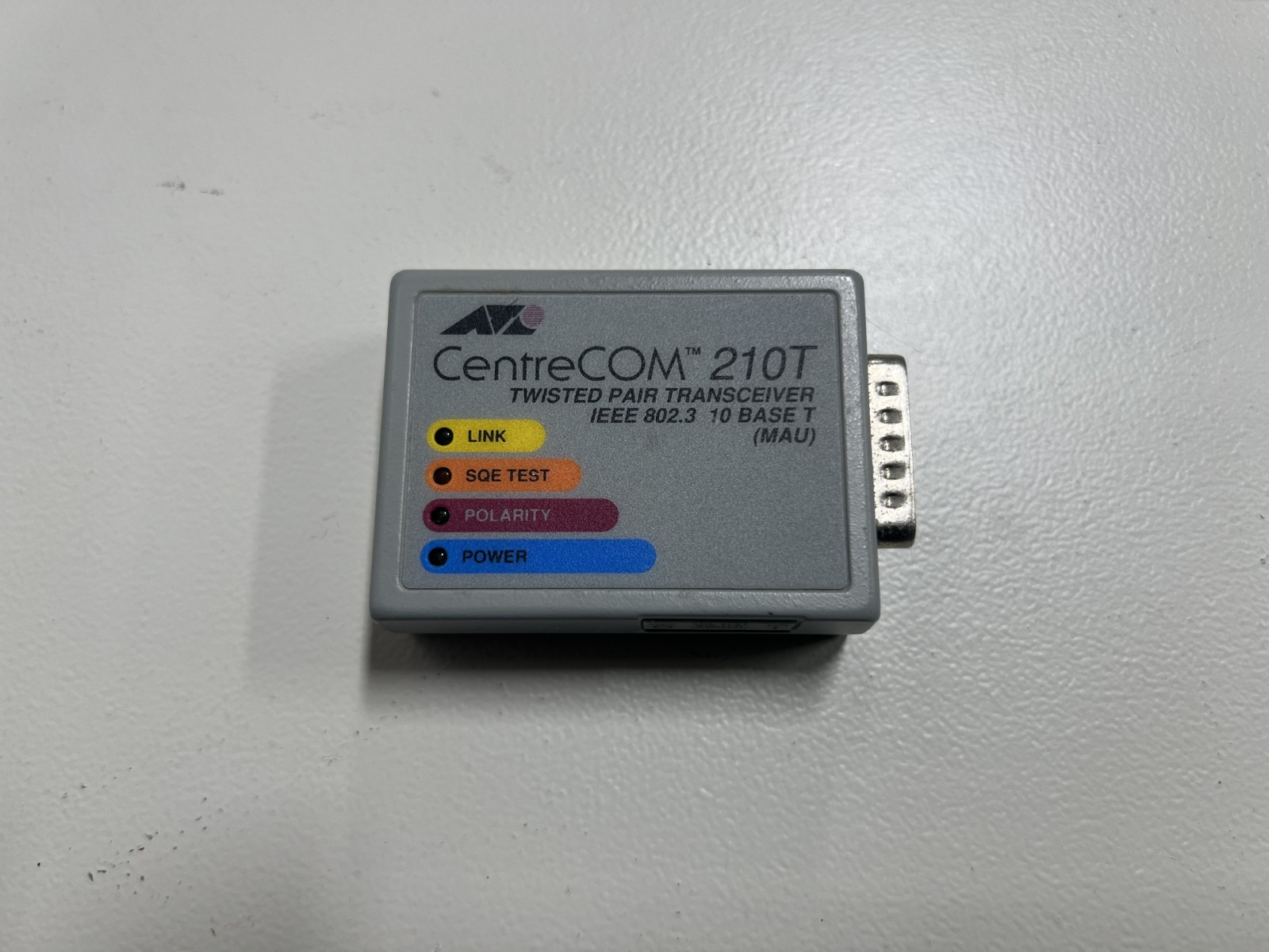 Allied Telesyn CentreCom AT-210T Twisted Pair Transceiver 210T IEEE 802.3