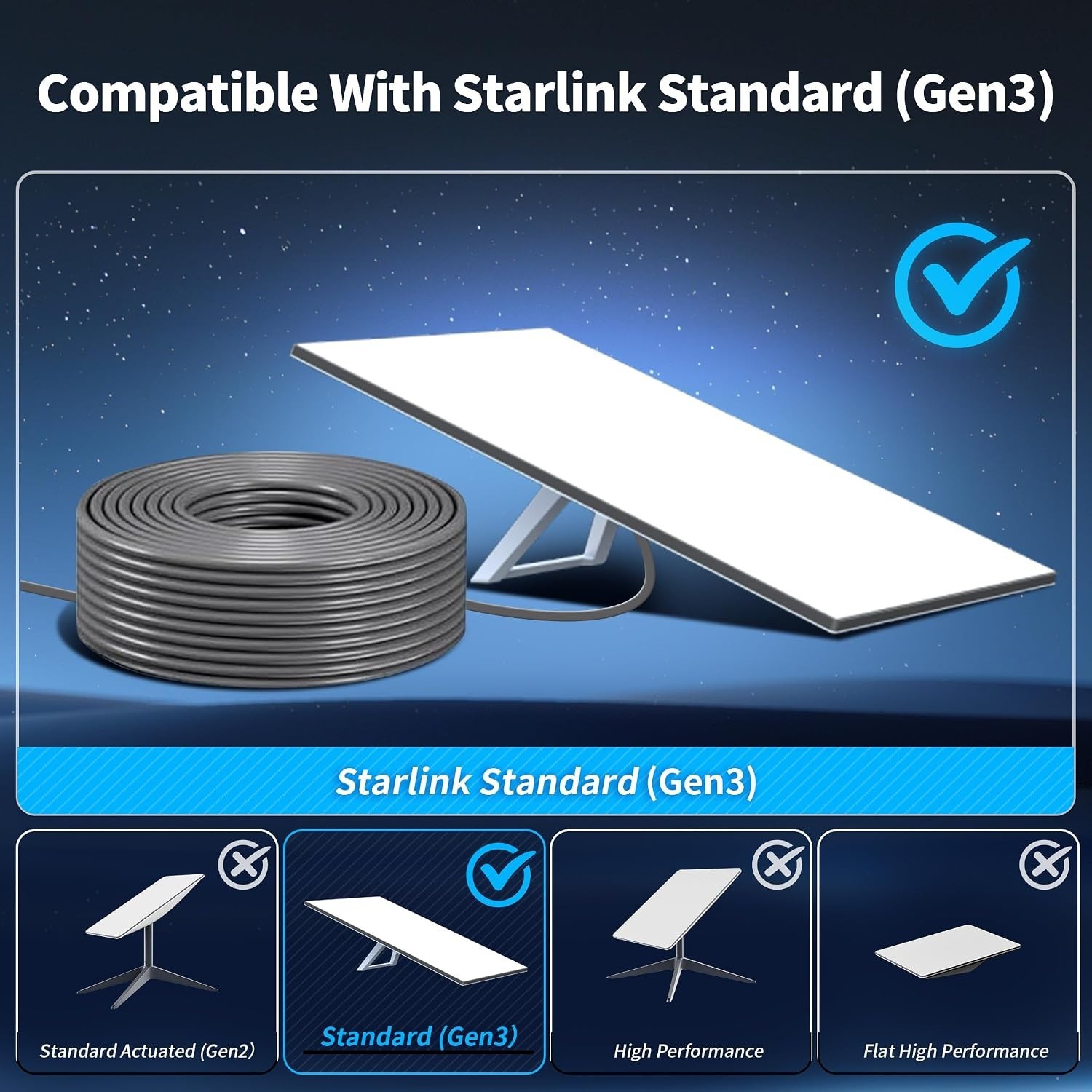 Male-to-Male Connector for Starlink Standard 4
