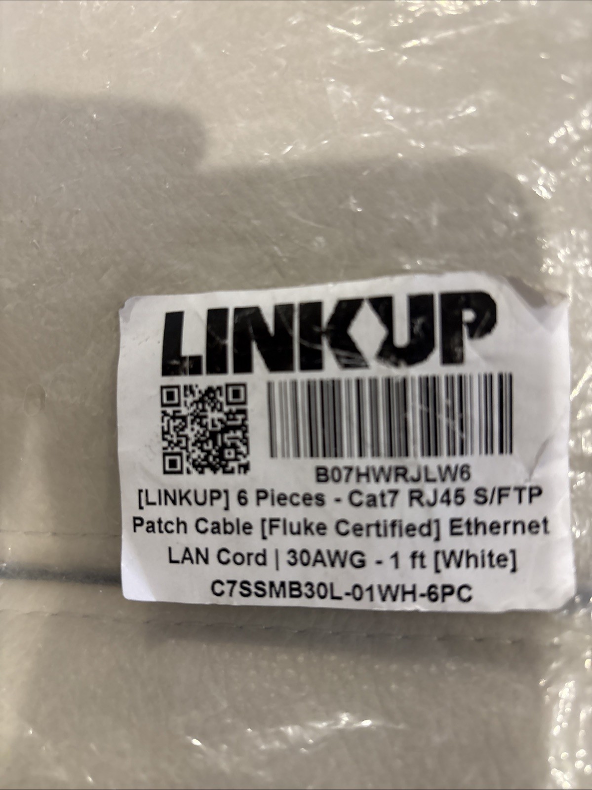 Cat7 Ethernet Cable 1 Ft – 6 Pack High-Speed LAN Network Patch Cords, RJ45 S/FTP