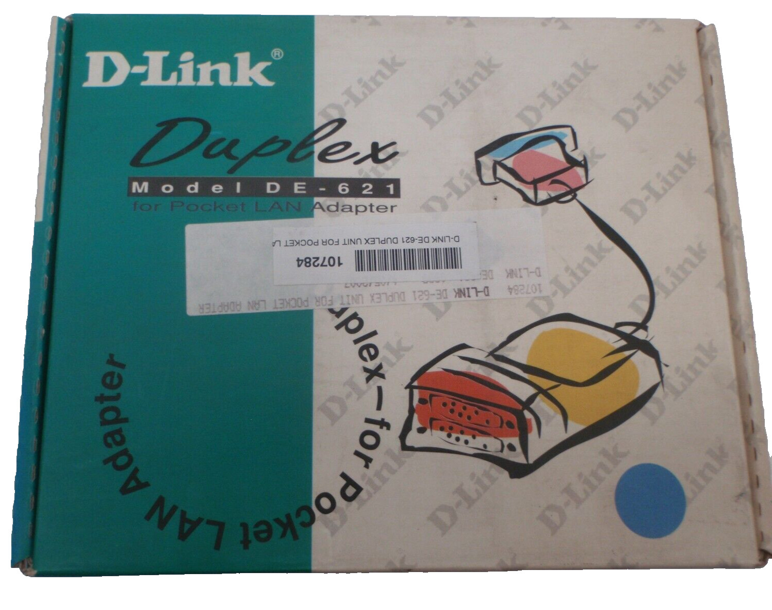 D-LINK DE-621 POCKET LAN ADAPTER PRINTER PARALLEL PORT CARD w/ Retail Box
