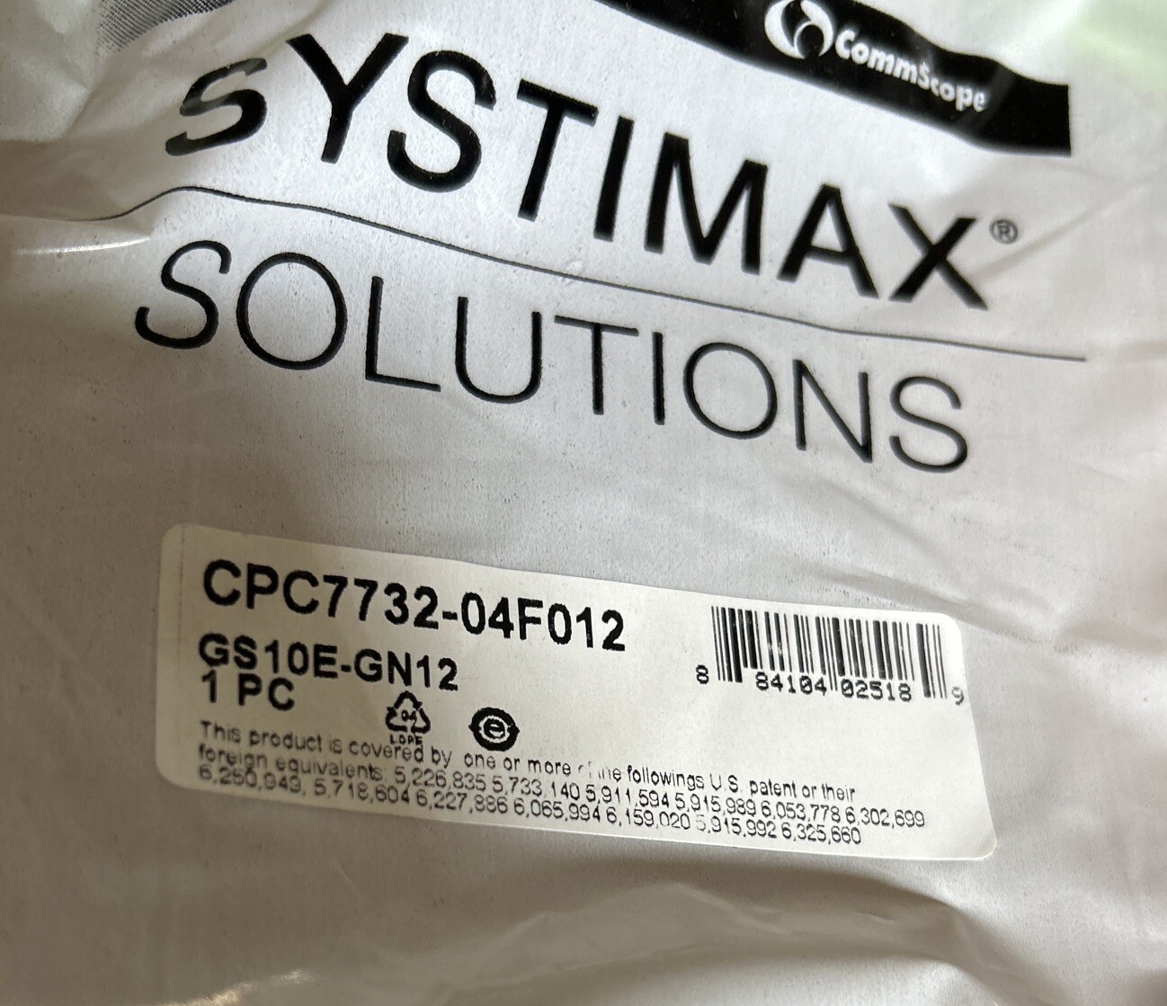 Systimax Cat6 Giga CPC7732-04F012- GS10E-GN12 Green Cable Buy Multiple Discount