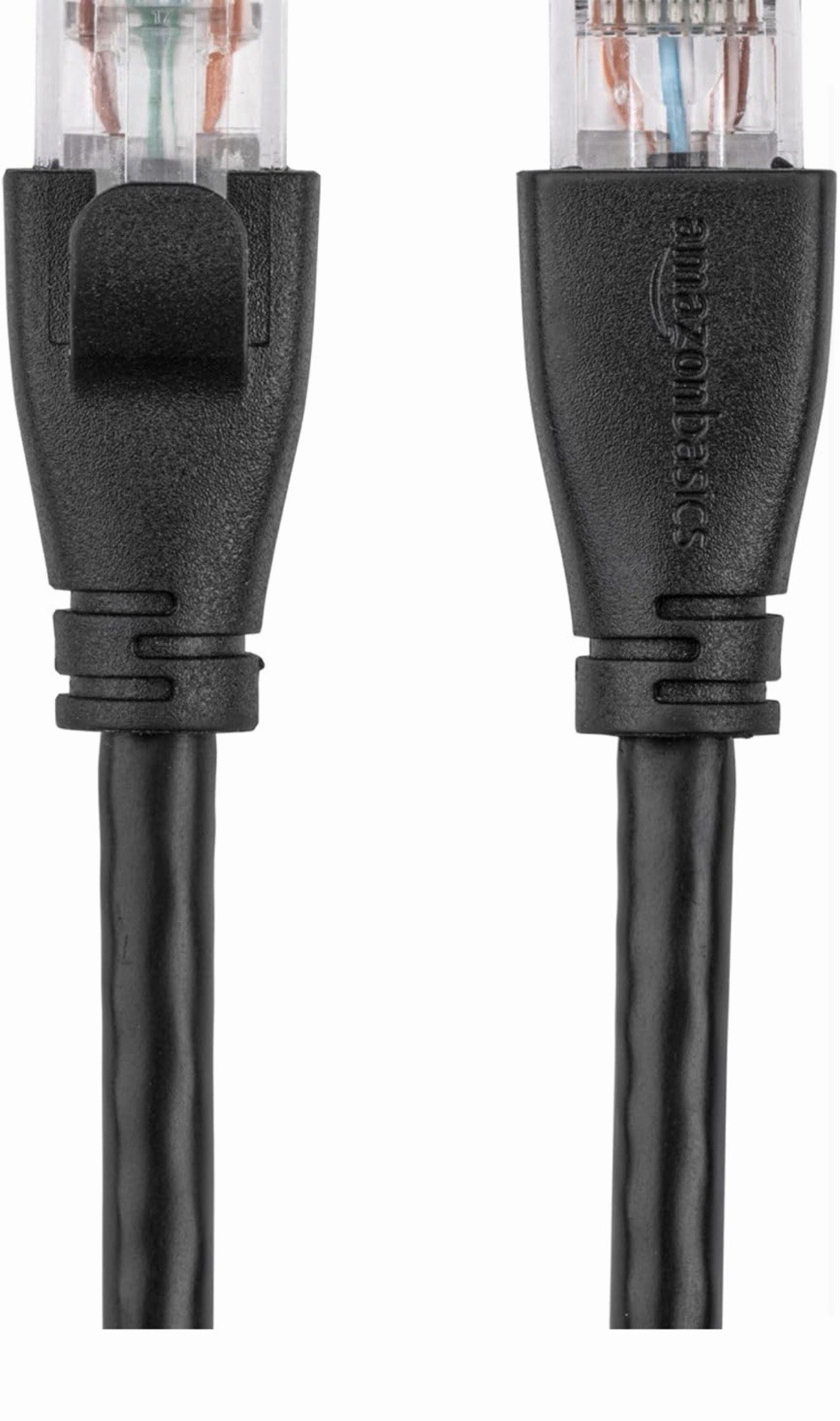 Amazon Basics RJ45 Cat-6 Ethernet Patch Internet, 5 Foot, Black