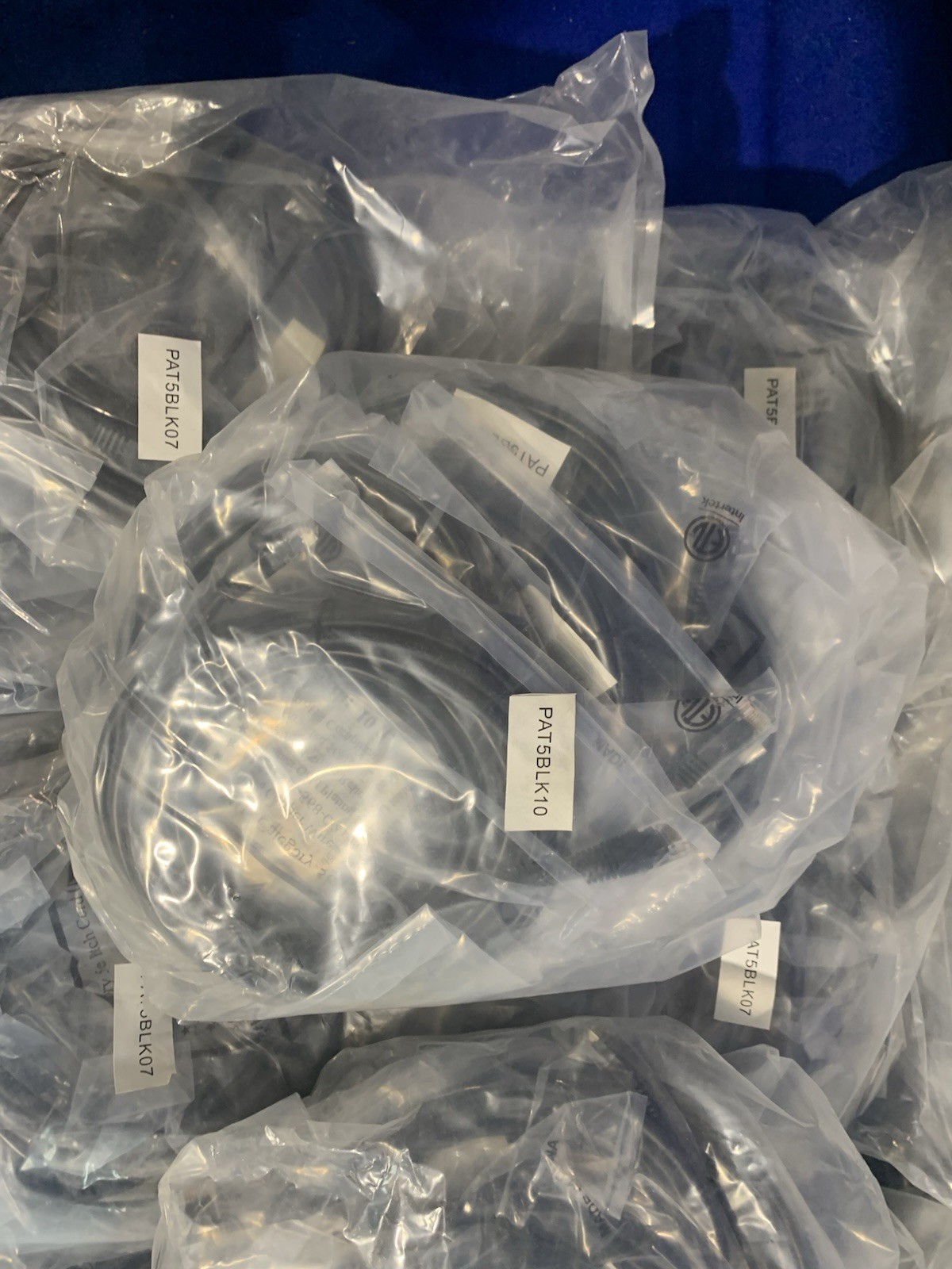 7 Foot Ethernet Network Cable Cat5e Patch Cord LAN – Pack of 10 x12 – New Sealed