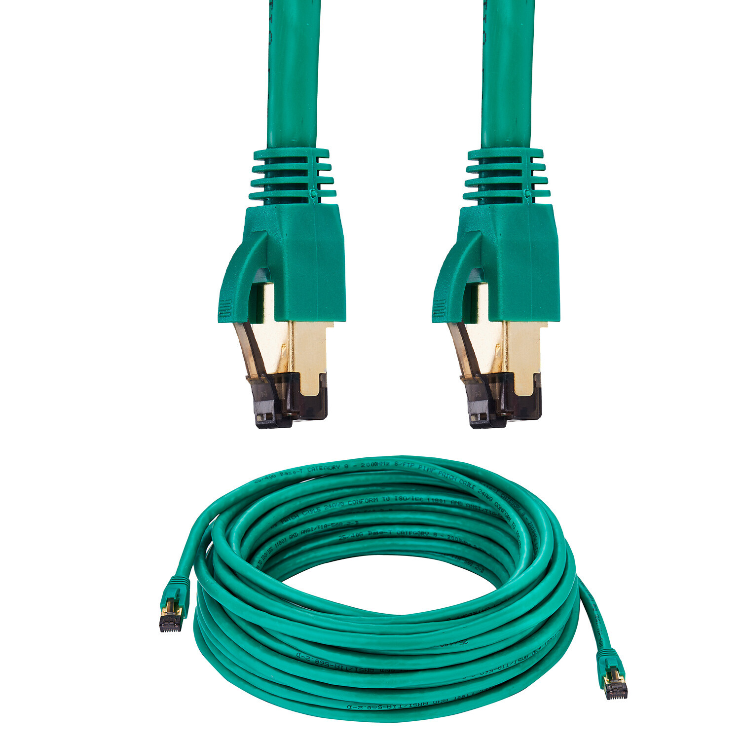 Cat8 Ethernet Cable RJ45 Shielded High Speed 40Gbps Internet Green Copper Lot