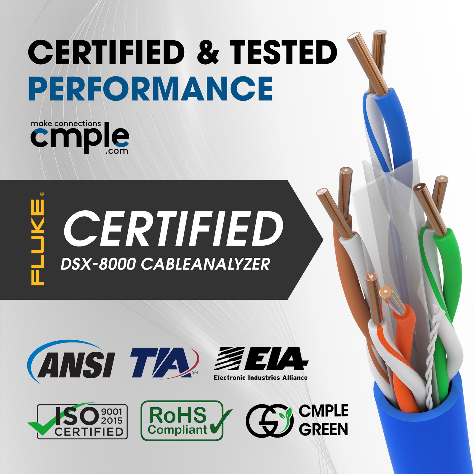 Cat6 Plenum Cable 1000ft CMP 23AWG Solid UTP 550MHz Bulk Ethernet Pull Box