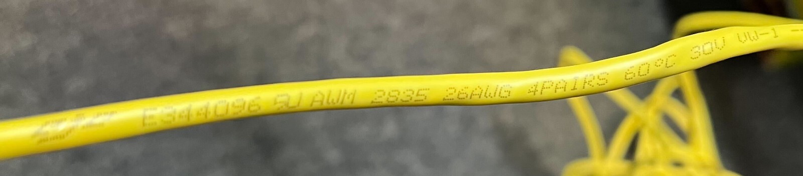 Ethernet Cable 10ft Cat5e RJ-45 connectors Verified TIA/EIA 568B.2 26AWG 4Pair