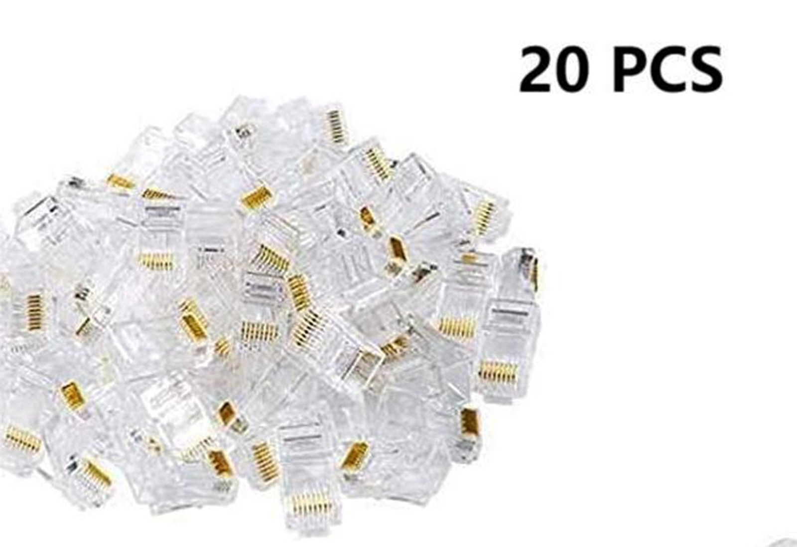 Rj45 Cat 6 Nonpass Through Network Plug Connector 8p8c Cat 6/6e Rj45 Gold Plated
