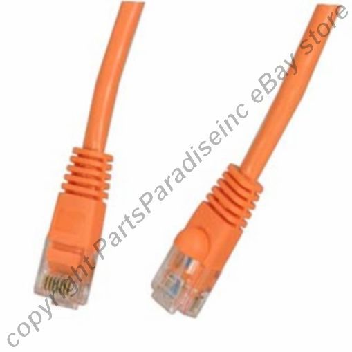 PURE COPPER! (notCCA!) 2ft short RJ45 Cat5e Ethernet Cable/Cord/Wire {ORANGE {F
