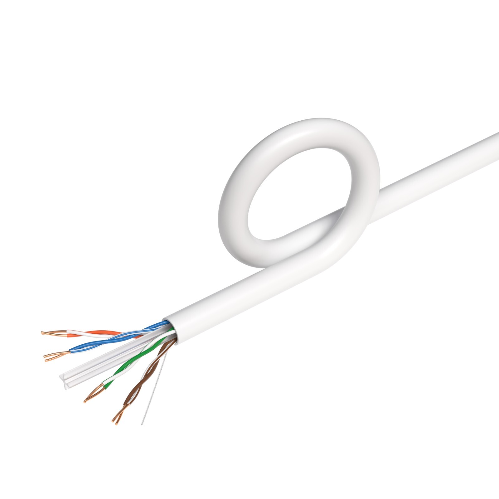 PLENUM 1000ft CAT5e CAT6 UTP CMP Bulk Ethernet Cable Solid Network Wire LAN CAT5
