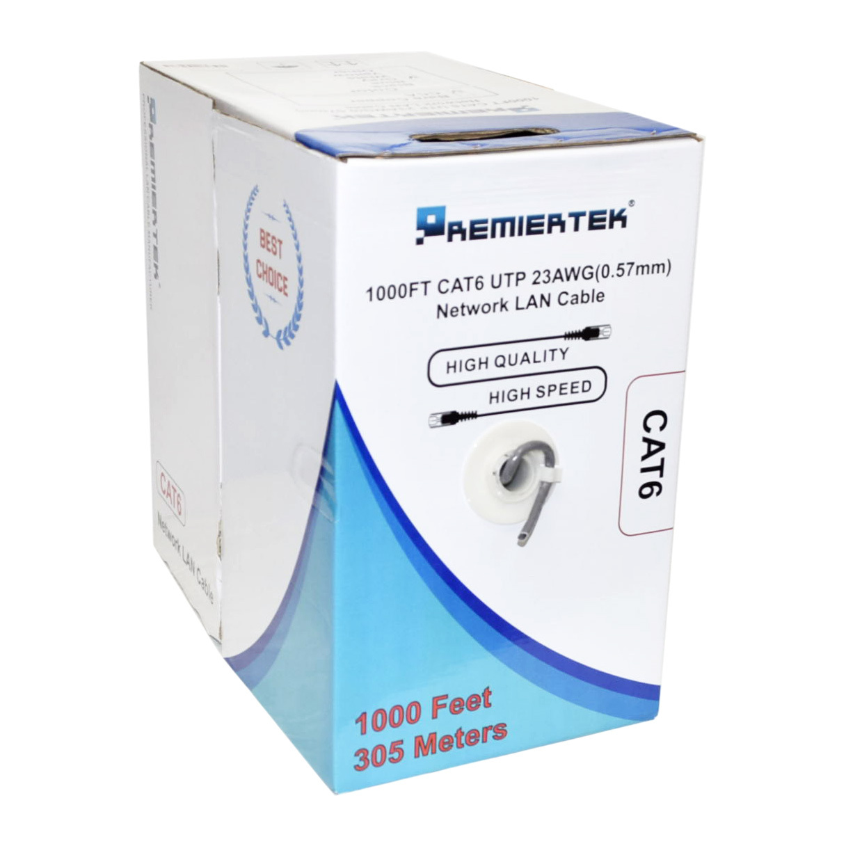 Cat5e Cat6 CCA UTP Ethernet Network LAN Cable Bulk Color 1000FT
