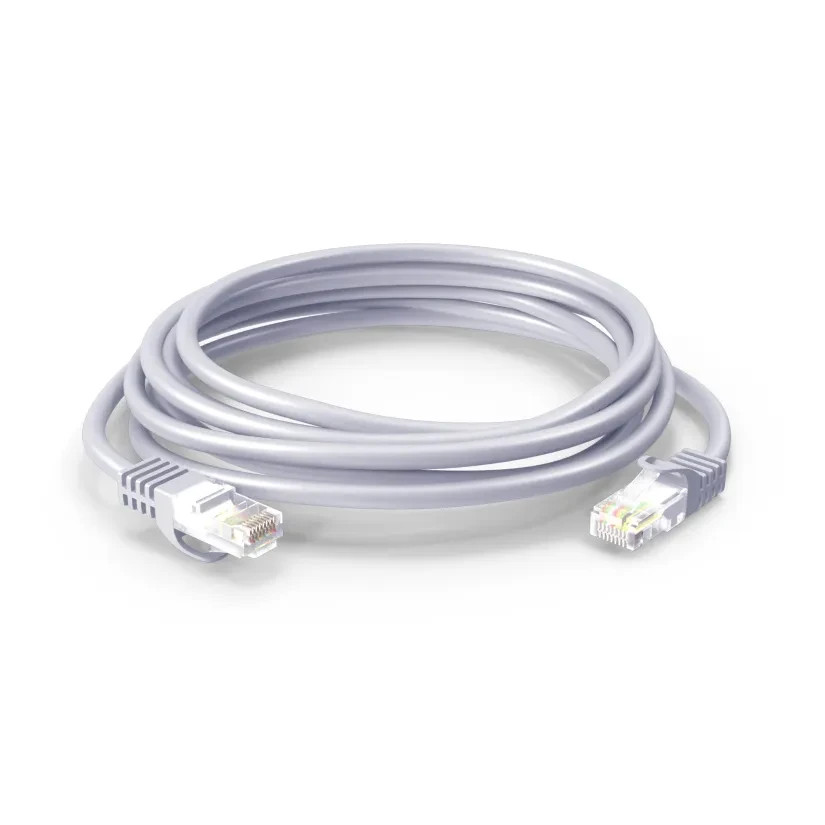 Pack of 10 Cat5e Ethernet Cable 7 ft Gray RJ45 LAN Network Gigabit Patch Cord