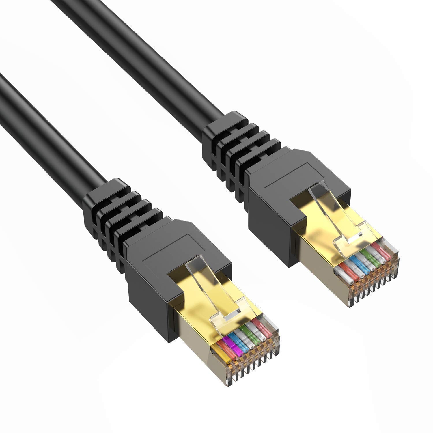 CAT7 3FT Cable Ethernet Lan Network CAT7 RJ45 Patch Cord Internet Modem Router