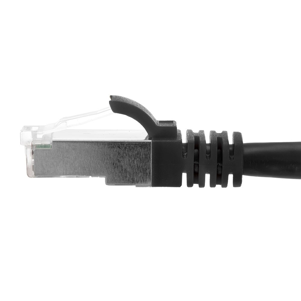 Ethernet Patch Cable CAT6A, S/FTP, 26AWG, 10 Ft, 5 pack, Black