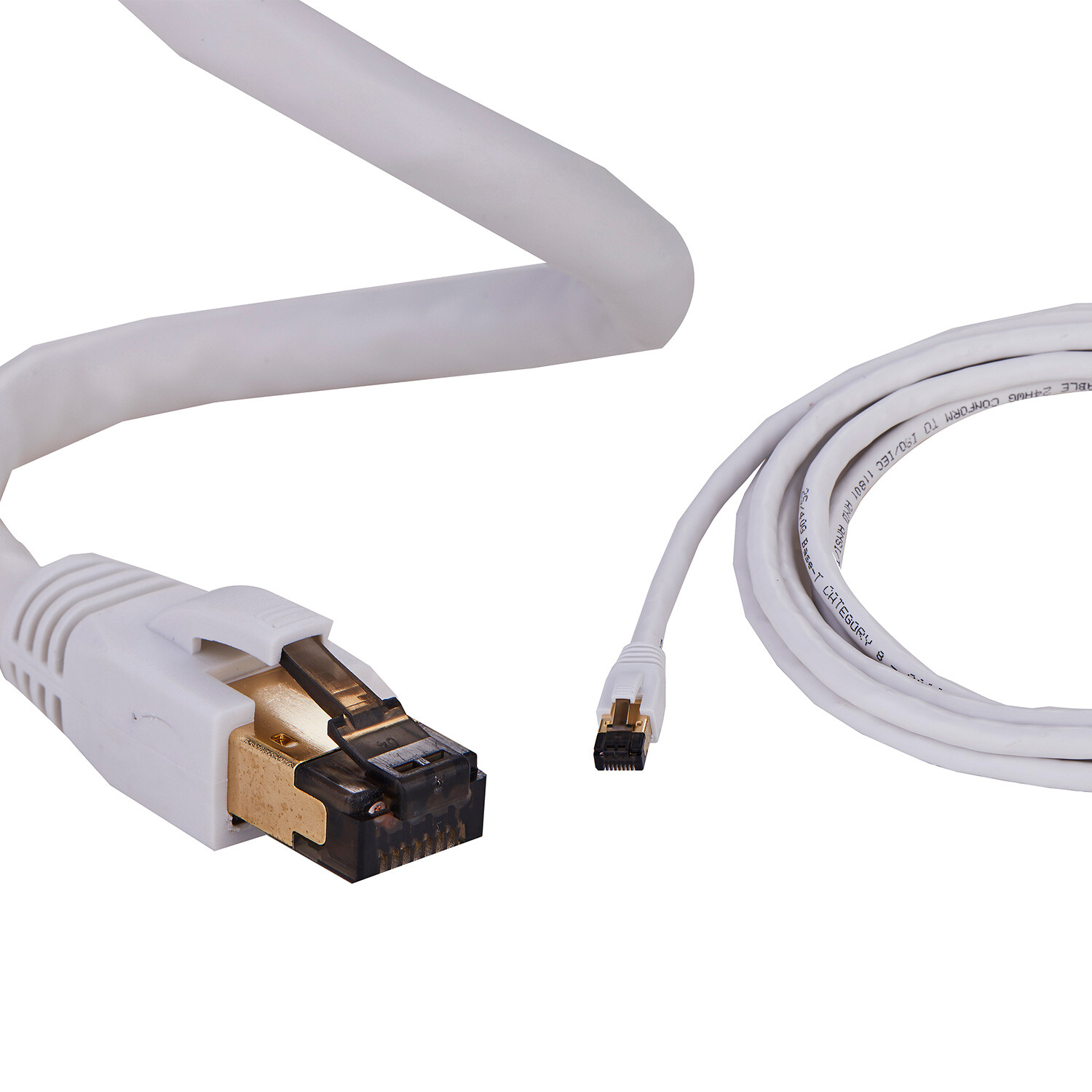 Cat8 Ethernet Cable RJ45 Shielded High Speed 40Gbps Internet White Copper Lot