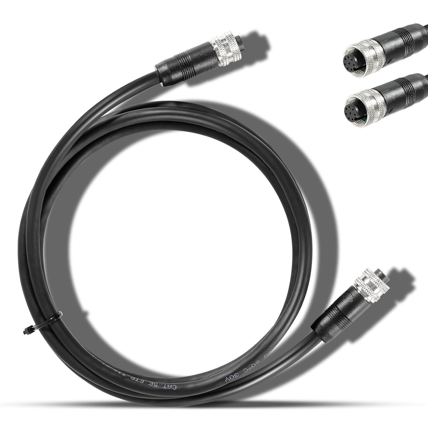 720073-6 5 Foot Ethernet Cable as EC 5E Replace for Humminbird, Black Fit for He