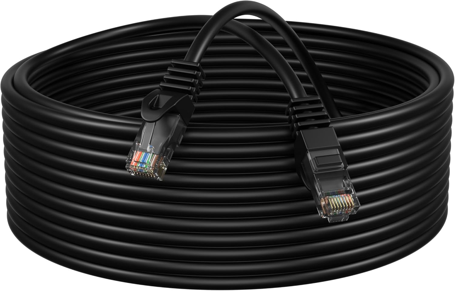 Cable ethernet Cat5E 100FT 350Mhz compatible PC laptop modem router TV consola