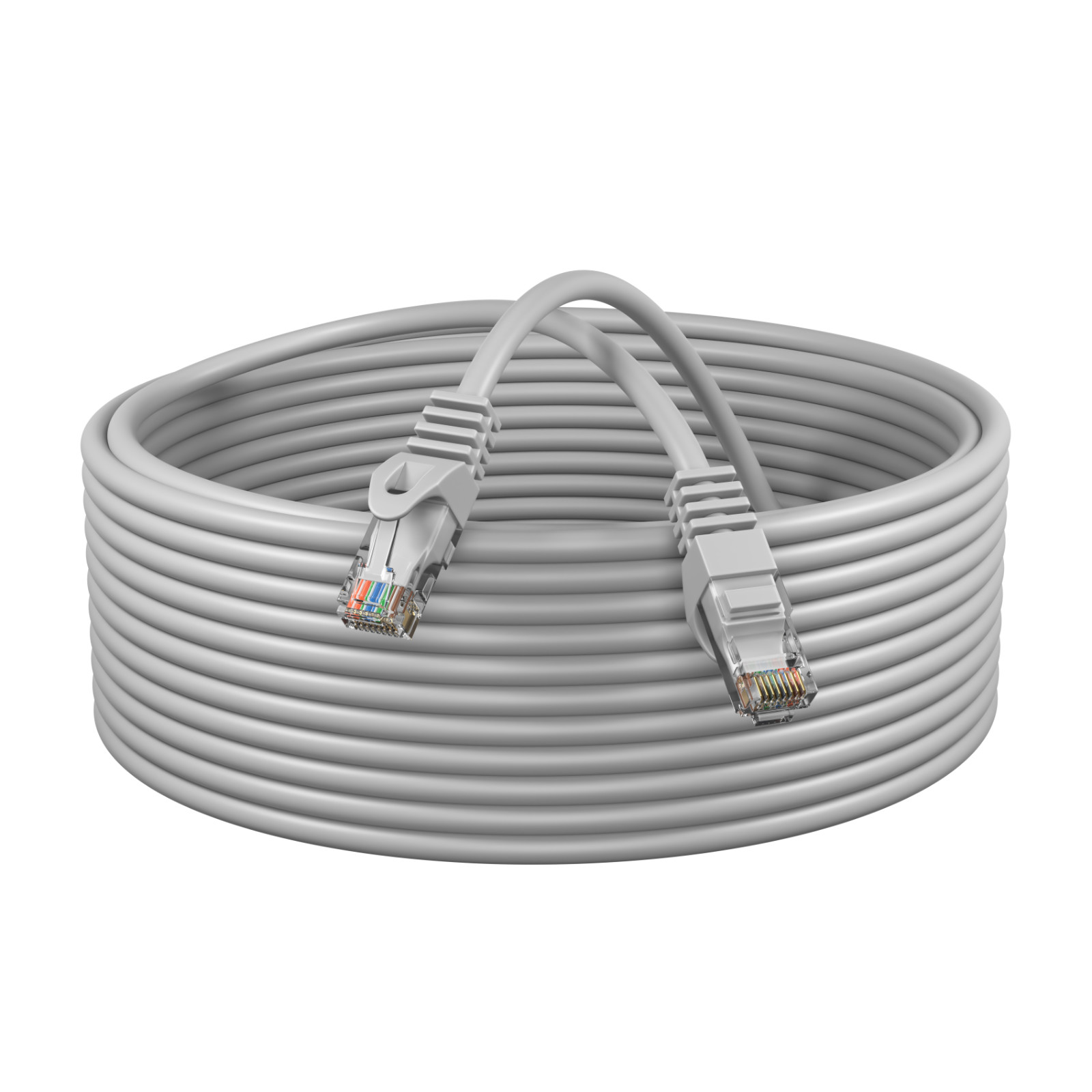 Cat5e Gray Patch Cord Network Cable Ethernet LAN RJ45 UTP 1.5FT- 20FT Multi LOT