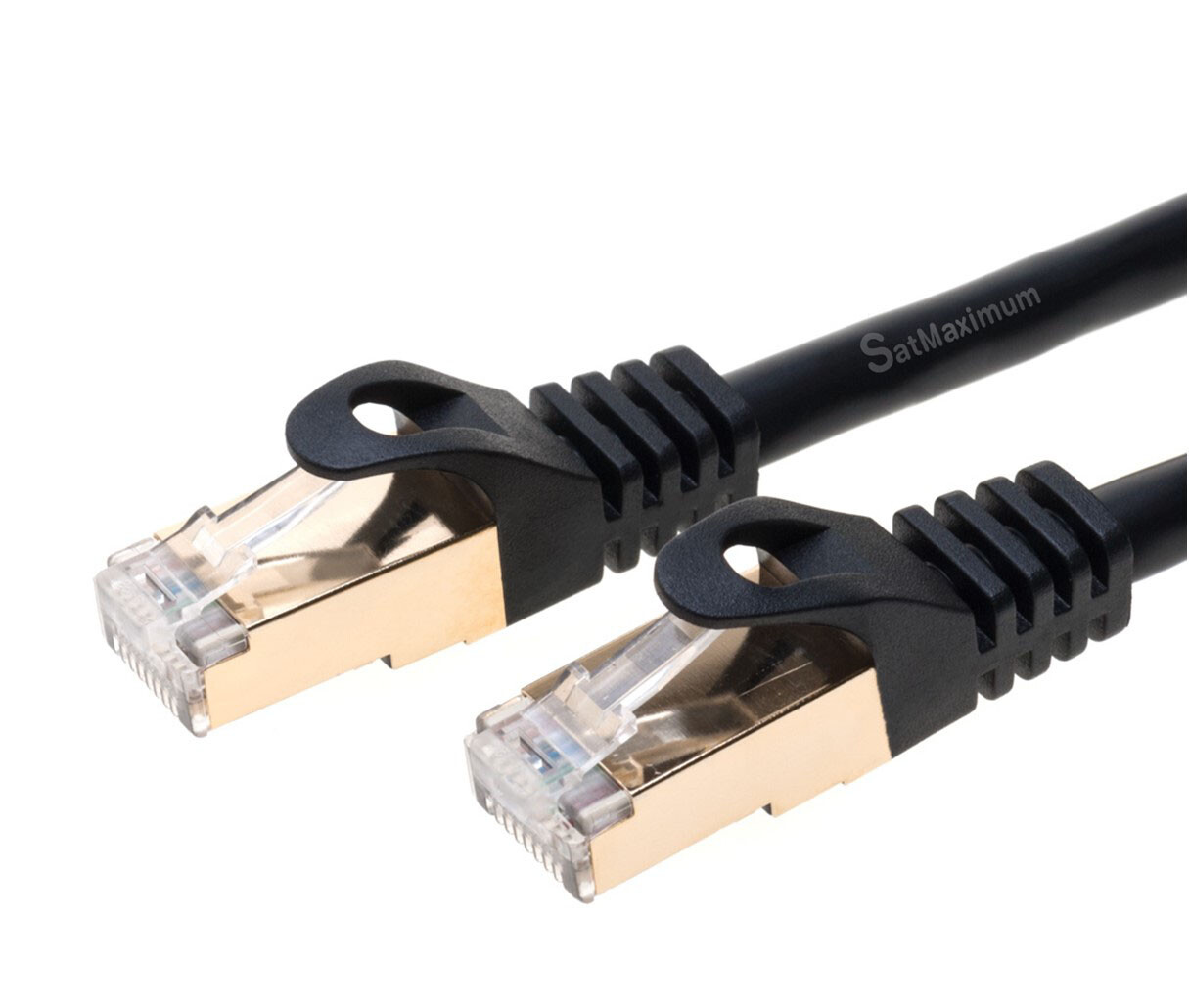 Cat7 S/FTP Ethernet Cable High Speed LAN RJ45 Patch Cord Black 25ft – 200ft LOT