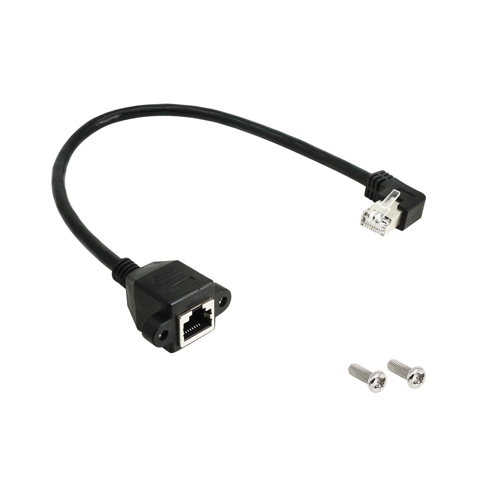 Rj45 Ethernet Adapter Cable 90 Angle Right Male To Famale Ethernet Switch Adapte