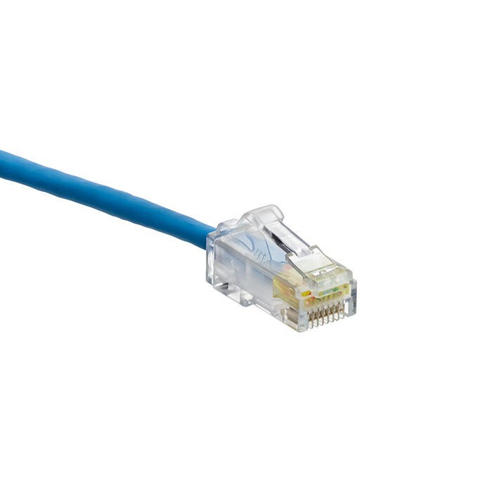 Leviton 6H460-10L Cat 6 Small Diameter High-Flex Patch Cord 10 ft (3.0 m) Blue