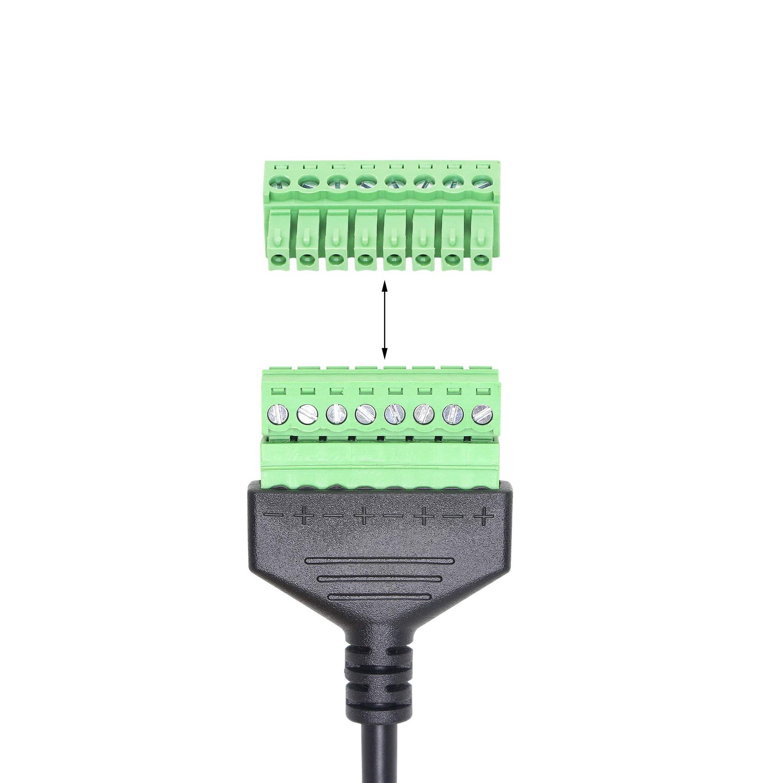 SinLoon Ethernet RJ45 Male Plug to 8 Pin Screw Terminal Block Connector for C…