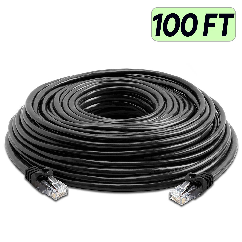 Black CAT6 Patch Cord Ethernet RJ45 Cat6 Cable Network Modem Internet Wire LOT