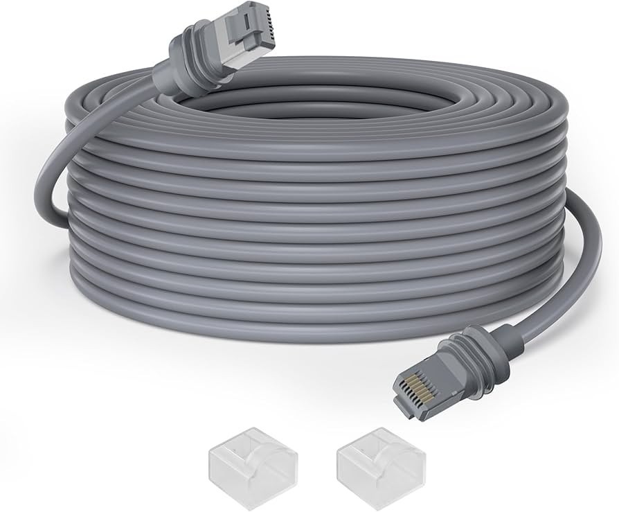 grey! Starlink Extension Cable 75ft Waterproof Outdoor Ethernet RJ45 Dish Router