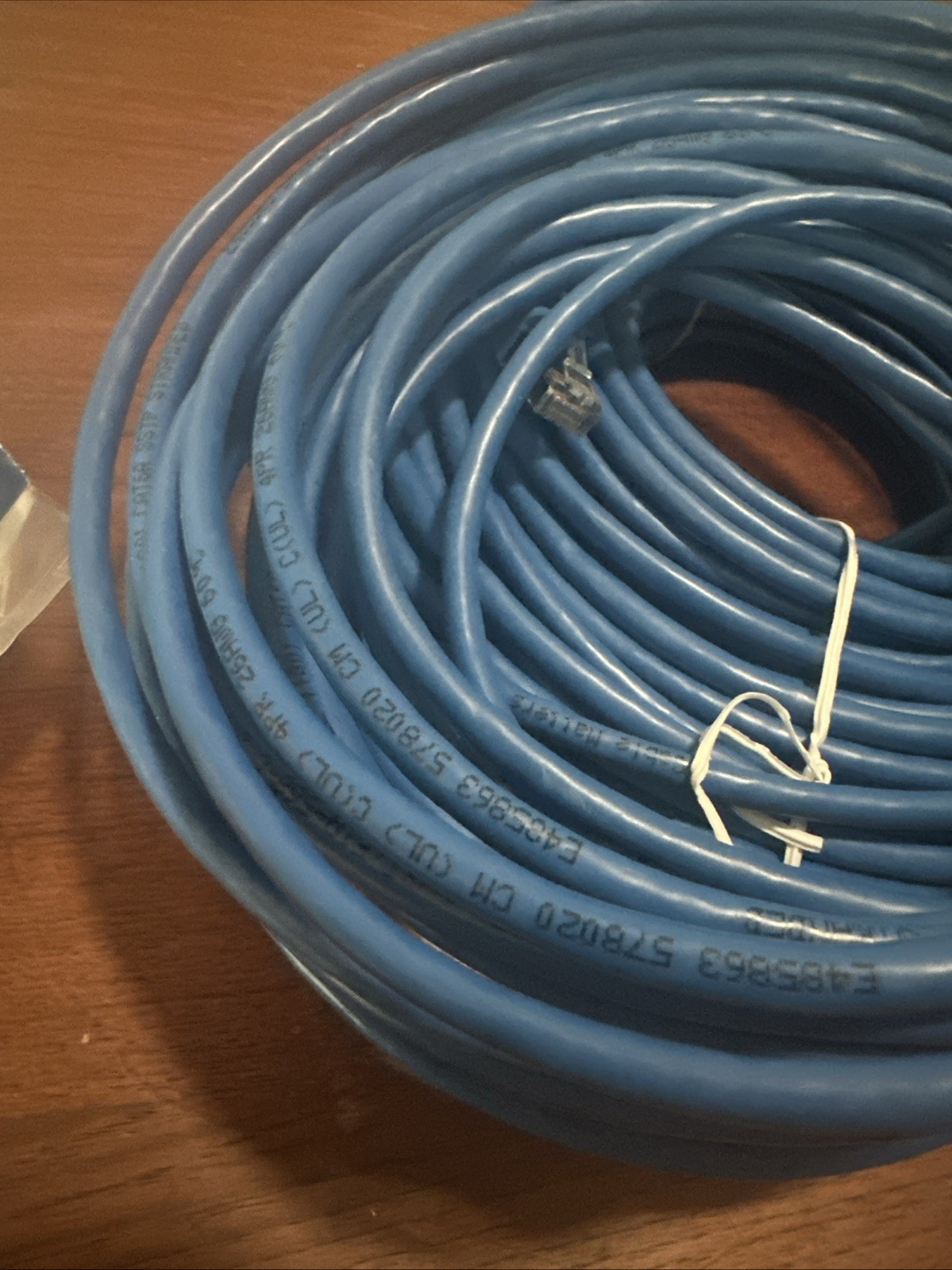 Cat 6a Shielded Ethernet Cable – 200FT Blue SSTP/SFTP Patch Cord 160012-BLU-200