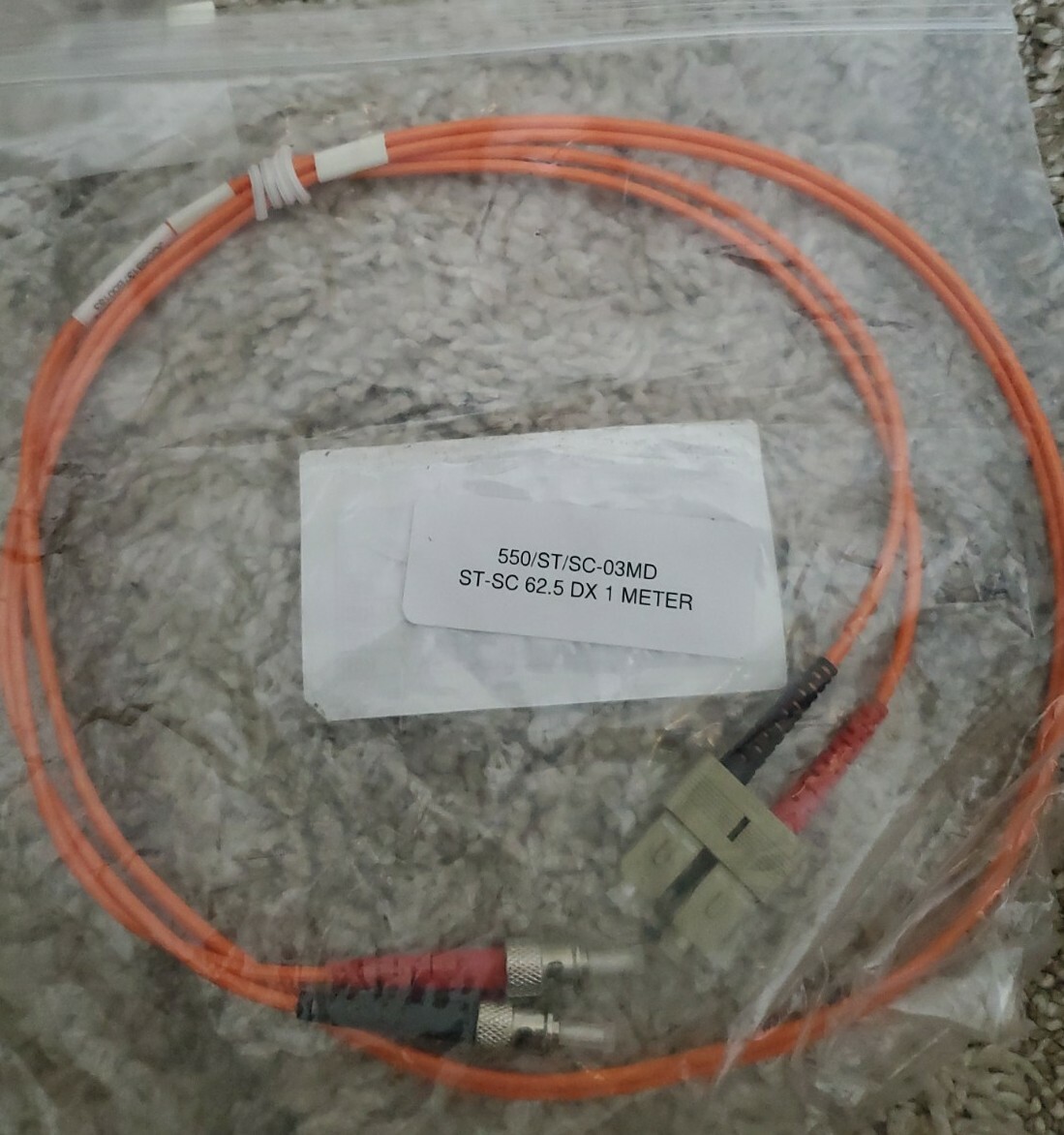NTW Networking the World 550/ST/SC-03MD 1 Meter ST / SC MM Dup 3.pmm*2 62.5/DX
